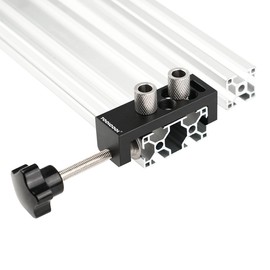 TOOLCOOL Aluminum Profile Drill Guide Access Hole Drill Jig For 2020 2040 3030 3060 4040 European Standard Aluminum Extrusion Profile (Double Holes)