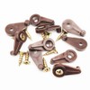 Alamic 50 Pack Glass Retainer Clips 5mm Cabinet Glass Clips