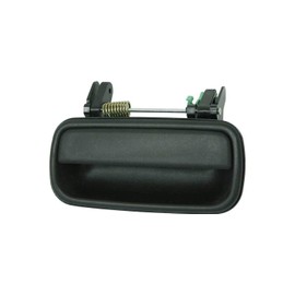 Evan Fischer Front and Rear Exterior Door Handle Set of 4 Compatible with 2001-2004 Toyota Tacoma Smooth Black Driver and Passenger Side