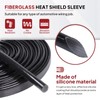 BuyUneed Silicone Fiberglass Sleeve,Heat Resistant Harness,High Temperature 392 Fahrenheit Heat
