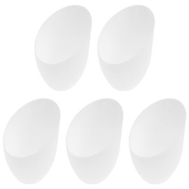 Luxshiny Horseshoe Lamp Shade Replacement 5-Pack Plastic Lamp Shades 5.35X3.54X1.65 Inch Lightweight Desk Table Covers for Bedroom Living Room Study