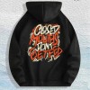 Closed Mouths Don t Get Fed Graphic Hoodie 100% Cotton