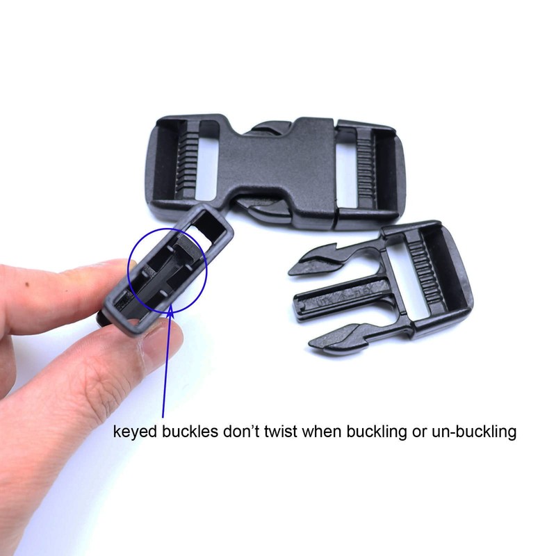 Baitoo Quick Side Release Buckles 1 Inch Super Heavy Duty