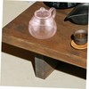 SHOWERORO 250ml Small Glass Tea Kettle Tea Pot with Lid