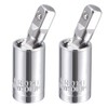 TA-VIGOR 2Pcs 1/4 Inch Drive Universal Joint Swivel Socket, Cr-V