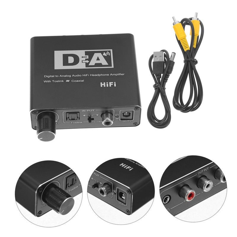 KICHOUSE Optical to Digital Audio Converter Analog to Digital Adapter