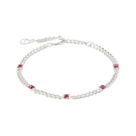 Alex and Ani October Birthstone Rose Curb Chain Bracelet
