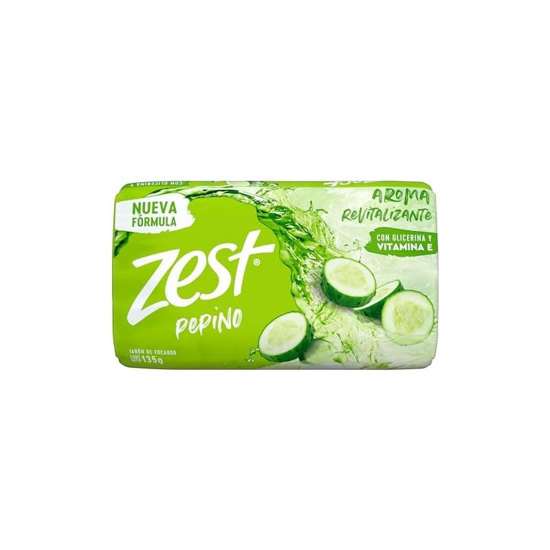 ZEST Jabón de tocador Sábila con Pepino 135 g