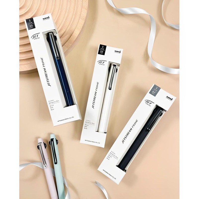 Mitsubishi Pencil 3 Color Ballpoint Pen Jetstream Prime 0.5mm (Beige