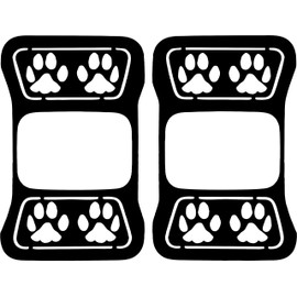 JeepTails Dog Paw Tail Light Covers Compatible with Jeep Gladiator Black 1 Pair