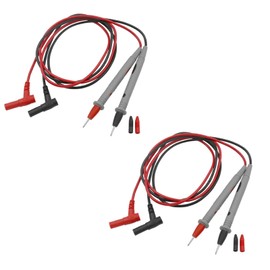 2Pcs Precision Sharp Test Leads Digital Multimeter Tester High Precision Voltage Test Probe for Multi Meters, Voltmeters(20A Silver)