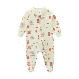 Babymine Onesie 9-12 Months Baby Boy Clothes Footie Pajamas,Newborn Sleepers Baby Girl,Zipper New Born Summer Going Home Outfit Winter Infant Unisex Footies Romper