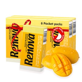 Renova Scented Pocket Tissue - 9 Tissues/Pack - 3-Ply (6 Pocket Packs, Yellow Mango)