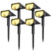 AloftSun Solar Motion Sensor Outdoor Lights,Waterproof Motion Sensor Spot Lights-