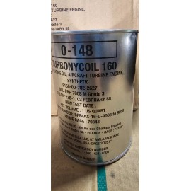 Nyco Turbonycoil 160 Synthetic Aircraft Turbine Engine Lubricating Oil 0-148 1 US Qt