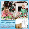 1 Gallon Coin Jar Adults Large Coin Bank Jar Glass
