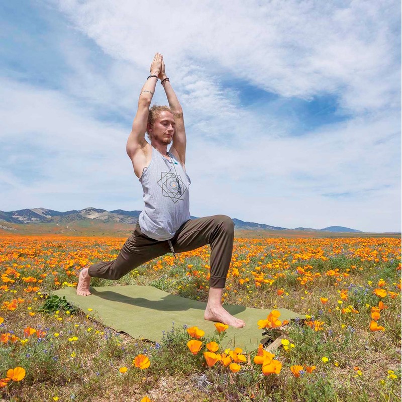 Yogo Ultralight Folding Travel Yoga Mat with Attached Straps, FSC®-Certified