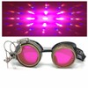 Steampunk Victorian Style Goggles with Compass Design, UV Glow in