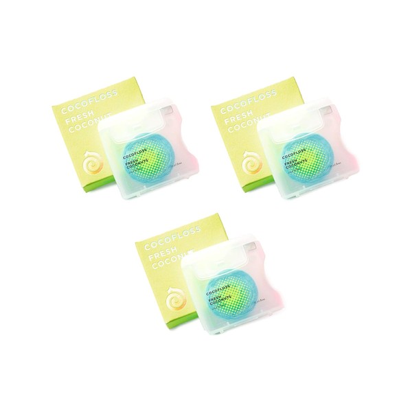 Cocofloss Woven Dental Floss, Dentist-Designed Oral Care, Coconut Scent, Waxed,