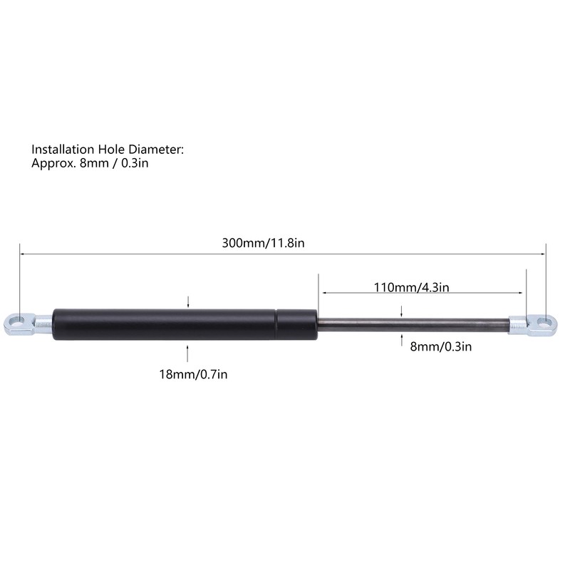 Lift Struts Bar Bonnet Hood Support Arm Gas Spring DIY