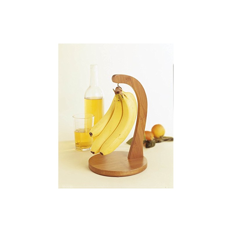 Lipper International Bamboo Wood Banana Hanger, 7" x 11-1/8"