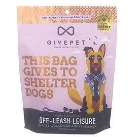 GivePet Off-Leash Leisure Applesauce,Bacon and Cinnamon Soft Chewy Treats 6oz