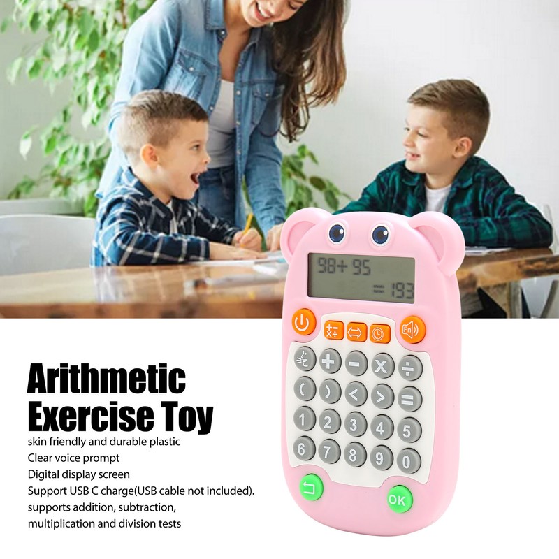 Arithmetic Exercise Toy Digital Display Voice Prompt 27 Keys USB