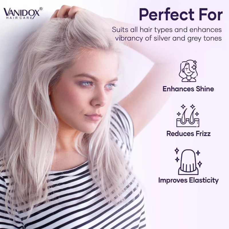 Purple Shampoo & Conditioner Set for Gray & Silver Hair