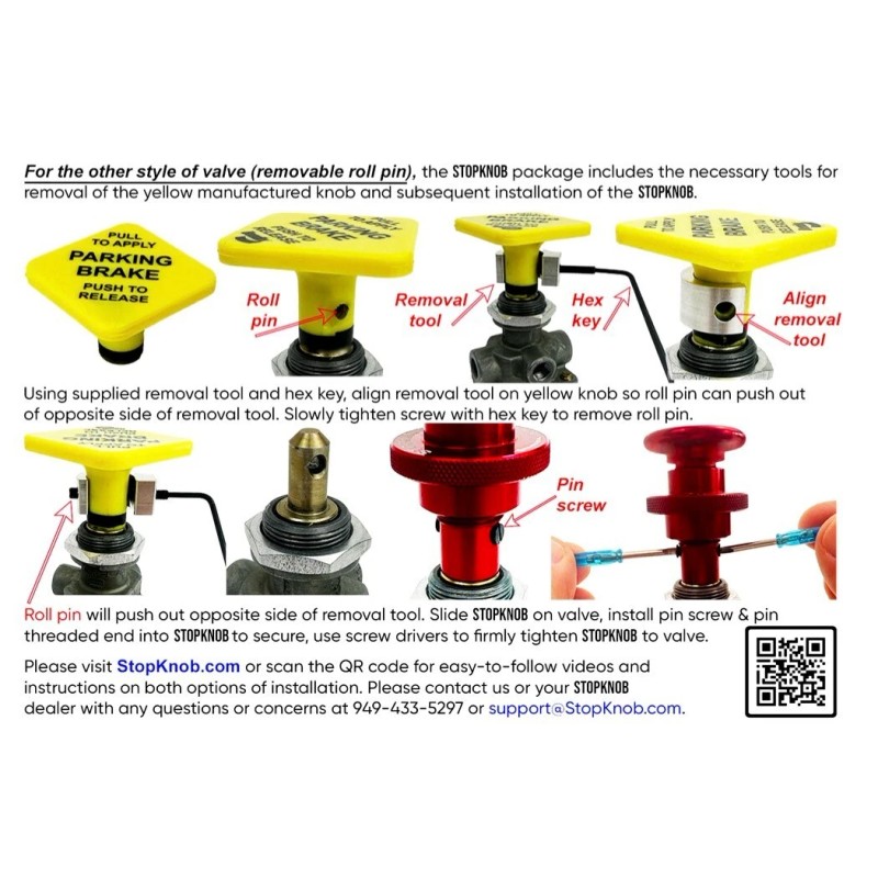 Stop Knob Safety Air Brake Knob & Lock for Class