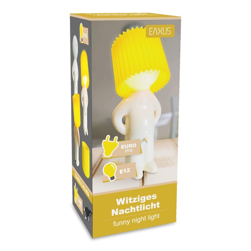 Eaxus® Funny LED Bedside Lamp Illuminated Man with Schniedel Switch