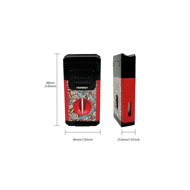 Cigar Torch Lighter Jet Lame Lighter Refillable Butane Windproof with