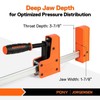 Jorgensen 2PCS 90° Parallel Clamp Cabinet Master 30" Steel Bar