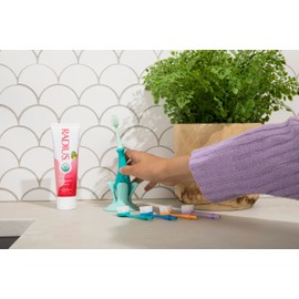 RADIUS USDA Organic Kids Toothpaste 3oz Non Toxic Chemical-Free Gluten-Free Designed to Improve Gum Health for Children's 6 Months and Up - Dragon Fruit - Pack of 3