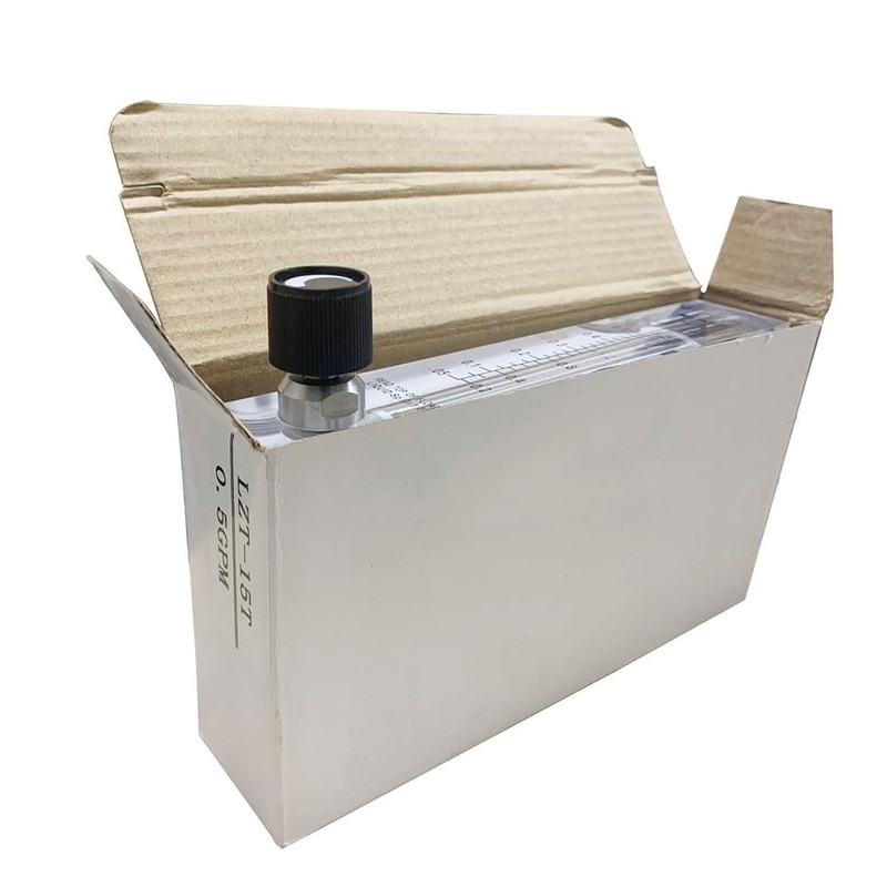 YXQ Water Liquid Flow Meter 0.05-0.5GPM 0.2-2LMP 1/2 Inch PT