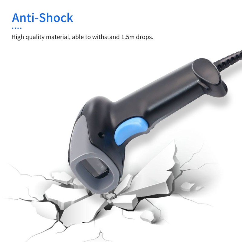 Handheld Barcode Scanner 1D/2D/QR Scanner 2.4G Wireless & USB Wired