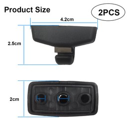 Pack of 2 Car Sun Visor Clip, Car Sun Visor Holder, Anti-Glare Holder for Sun Visors Compatible with VW Caddy Golf Mk4 Sharan Passat Polo Amarok Transporter T5 Touran Seat - Black