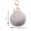 jtkdxqs Pom Pom Keychain Soft Artificial Rabbit Fur Plush Fluffy