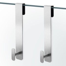 Kokone 10 Inch Over The Door Shower Hooks Extended for Frameless Glass Door