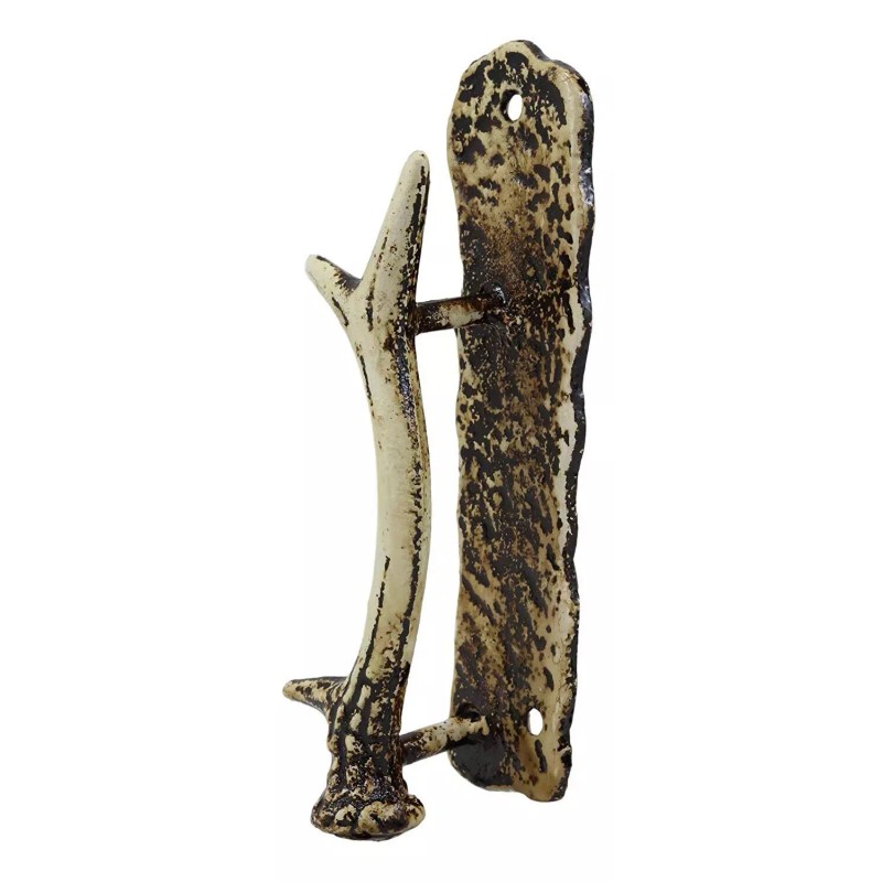Ebros Set of 2 Western Rustic Deer Antlers Door Pull