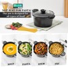 8.5qt Pasta Pot with Strainer Lid, Cast Aluminum Stockpot Multipot,