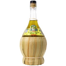 BASSO 1904 - Extra Virgin Olive Oil, Premium Unfiltered, First Cold Pressed, Straw Basket, 1 litre, 33.81 fl oz