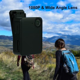 Lenofocus Body Camera 1080P 64GB Mini Wearable Body Cam, Small Size Clip on Pocket POV Camera, Portable Sports Video Recording Camcorder for Work Travel Pet Walking Fishing Security