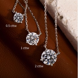 S.Leaf Diamond Necklace Pendant Cubic Zirconia Tennis Necklace Solitaire Choker Necklace for Women Sterling Silver Gold Plated Necklaces Birthday Gifts for Women