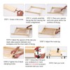 YKANYN Juice Groove Router Jig for Cutting Boards, Adjustable Wooden