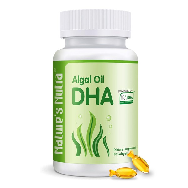 Nature's Nutra Algal Oil DHA Softgel, Healthy Eyes and Vision,