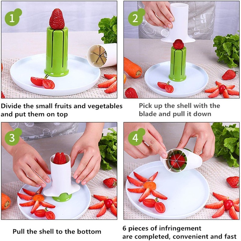 Cucumber Slicer, Strawberry Slicer, Grape Slicer, Carrot Cutter, Potato Cutter,