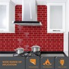 WALPLUS 3D Tile Stickers Peel and Stick Backsplash Splashback Decals