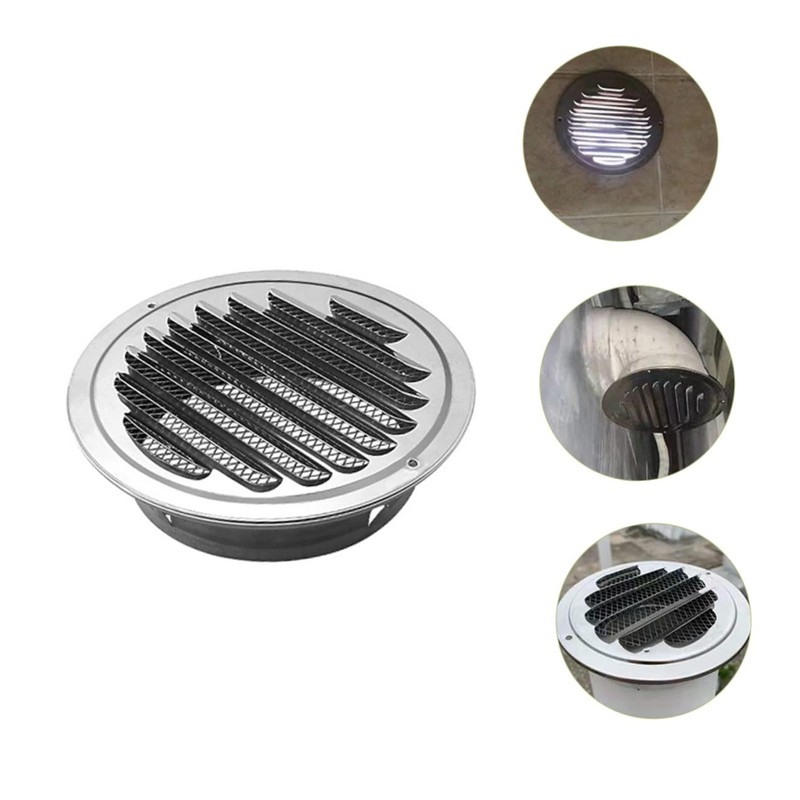 LABRIMP Exhaust Fan Cover Round Stainless Steel Rain Hat Ventilation