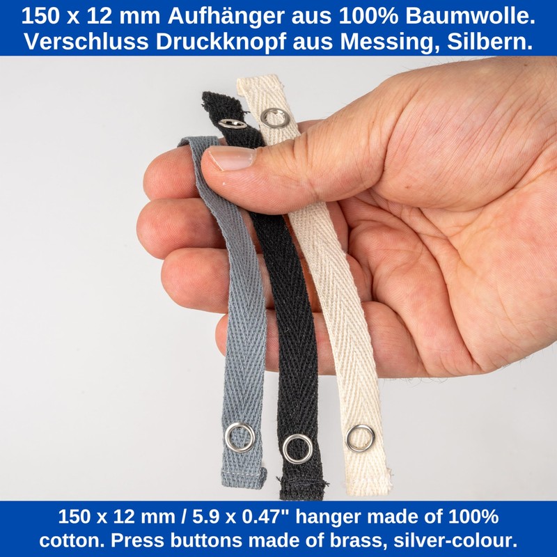 Sewing Free Hangers for Textiles, 12 Pack, 150 x 12