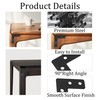 bociloy 20PCS 2”x2” Black Flat L Corner Brackets, Metal Right